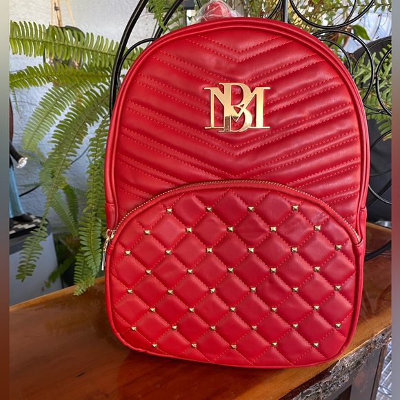 badgley mischka leather backpack Vegan Pouch Belt Bag zipped back pocket  Badgley Mischka  Leather